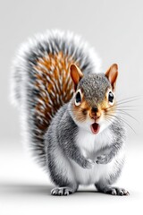 Obraz premium Excited squirrel portrait