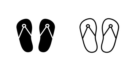 Spa Slippers Vector Icon