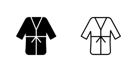 Bathrobe Vector Icon