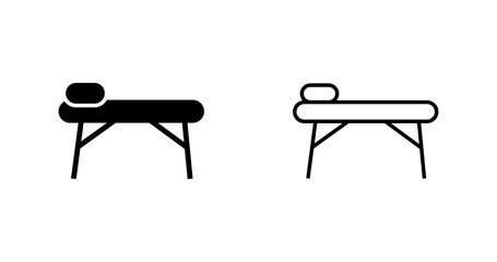 Massage Table Vector Icon