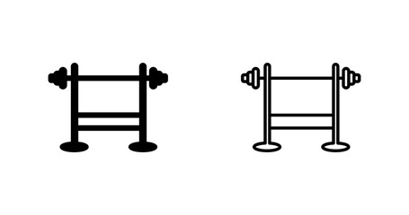 Bench Press Vector Icon