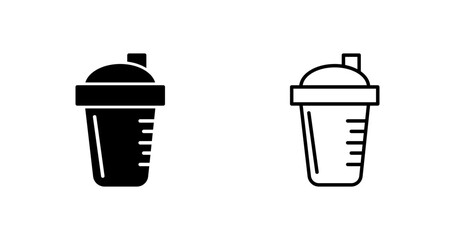 Protein Shake Vector Icon