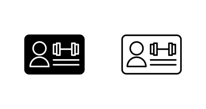 Gym Membership Vector Icon - Powered by Adobe