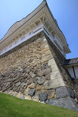 世界遺産の天守閣の石垣