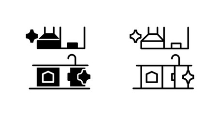 Kitchen Cleaning Vector Icon