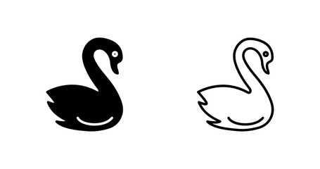 Swan Vector Icon