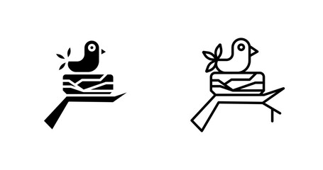 Bird Nest Vector Icon