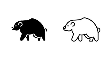 Brown Bear Vector Icon