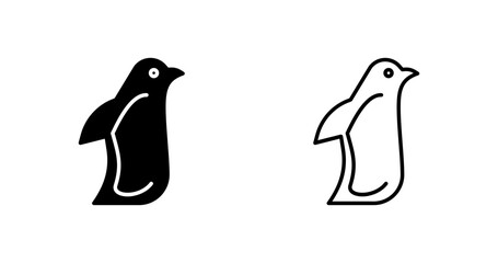 Obraz premium Penguin Vector Icon