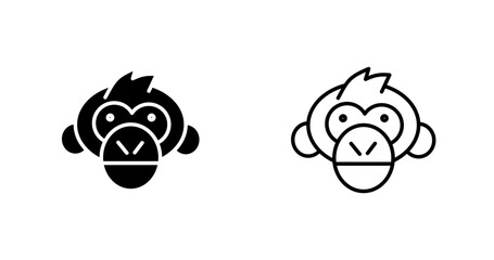 Chimpanzee Vector Icon