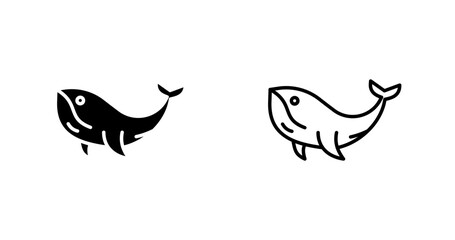 Humpback Whale Vector Icon
