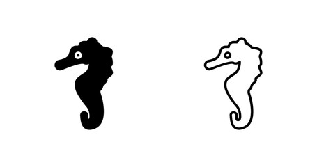 Seahorse Vector Icon