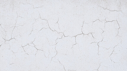 Fototapeta premium Textured white wall displaying intricate cracks and natural imperfections. Clean minimalist setting suitable for interior design and home renovation concepts