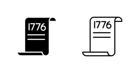 Declaration of Independence Vector Icon