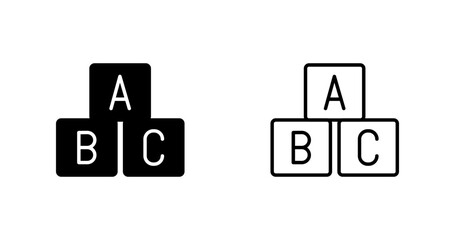 ABC Blocks Vector Icon