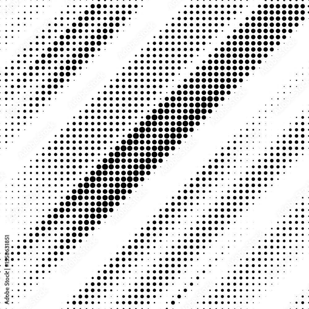 Poster Halftone background vector, abstract backdrop design with two tone pattern and copy space for edit your content	