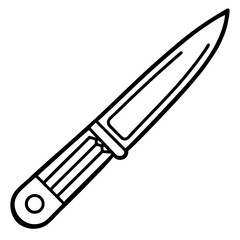 Precision Blade Minimalist Vector Illustration