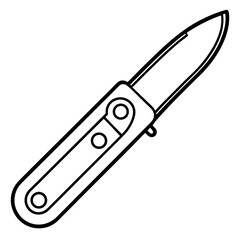 Precision Blade Minimalist Vector Illustration