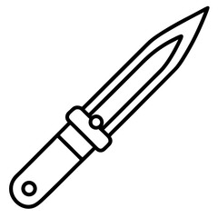 Obraz premium Precision Blade Minimalist Vector Illustration