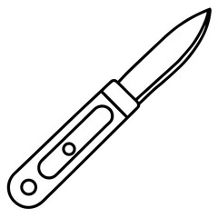 Precision Blade Minimalist Vector Illustration