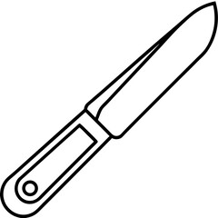 Precision Blade Minimalist Vector Illustration