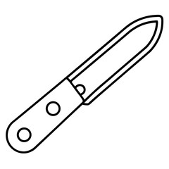 Precision Blade Minimalist Vector Illustration