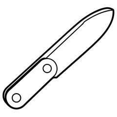 Precision Blade Minimalist Vector Illustration