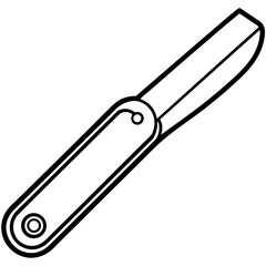 Precision Blade Minimalist Vector Illustration