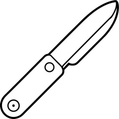 Precision Blade Minimalist Vector Illustration