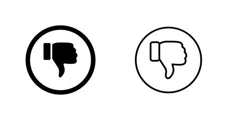 Thumbs Down Vector Icon