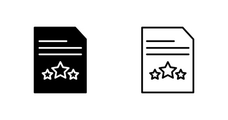 Rating System Vector Icon
