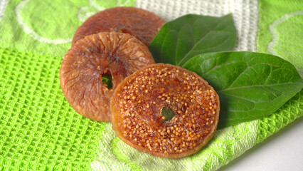 Fresh Figs or Anjeer fruit healthy vegan food concept organic dry fruits on wooden background.