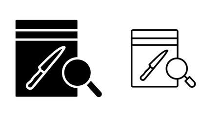 Evidence Bag Vector Icon