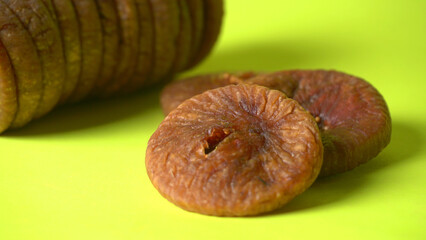 Fresh Figs or Anjeer fruit healthy vegan food concept organic dry fruits on wooden background.