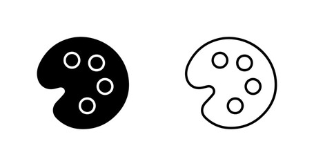 Artistic Palette Vector Icon