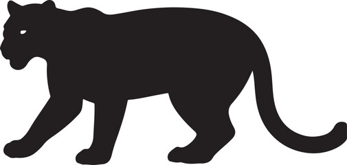 Panthera zdanskyi in silhouette.