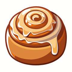 vector illustration of a bun