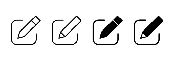 Edit icon vector. edit document sign and symbol. edit text icon. pencil. sign up