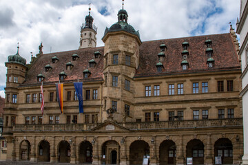 Fototapeta premium Town Hall in Rothenburg ob der Tauber