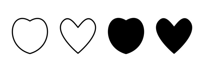 Love icon vector. Heart sign and symbol. Like icon vector.