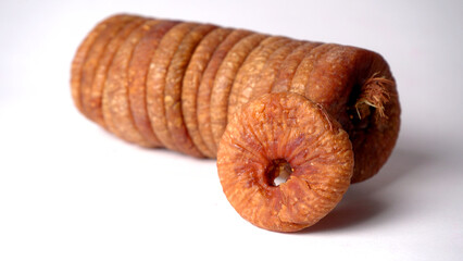 Fresh Figs or Anjeer fruit healthy vegan food concept organic dry fruits on wooden background.