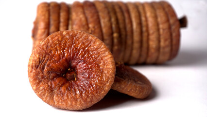 Fresh Figs or Anjeer fruit healthy vegan food concept organic dry fruits on wooden background.