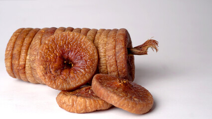 Fresh Figs or Anjeer fruit healthy vegan food concept organic dry fruits on wooden background.