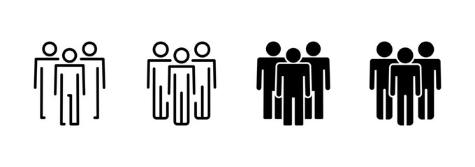 people icon vector. person sign and symbol. User Icon vector