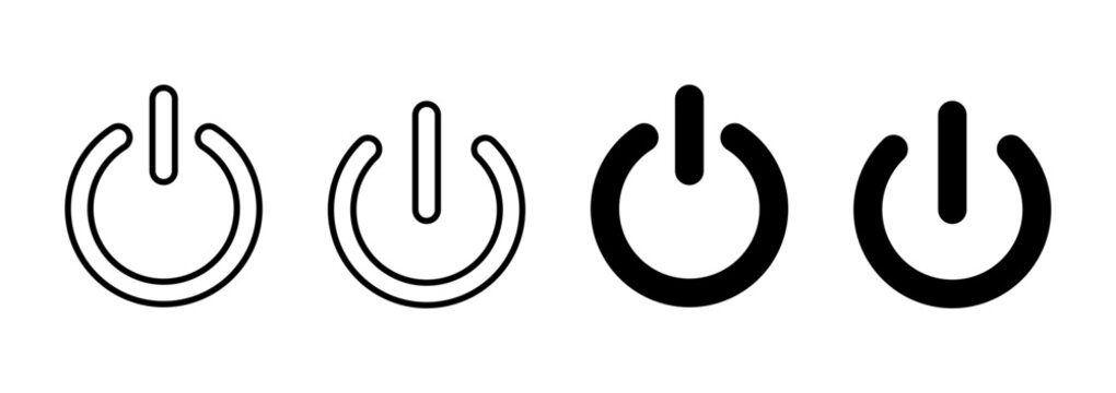 Power icon vector. Power Switch sign and symbol. Electric power