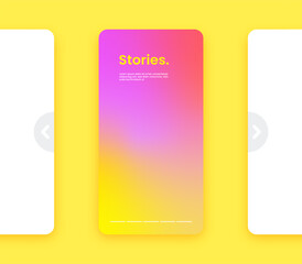 Colorful gradient vertical background. Fluid banner template vector illustration. Abstract background.