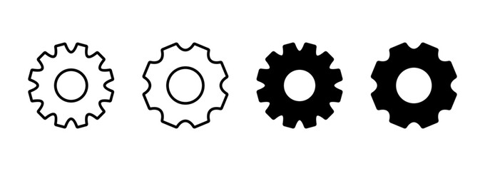 Setting icon vector. Cog sign and symbol. Gear Sign