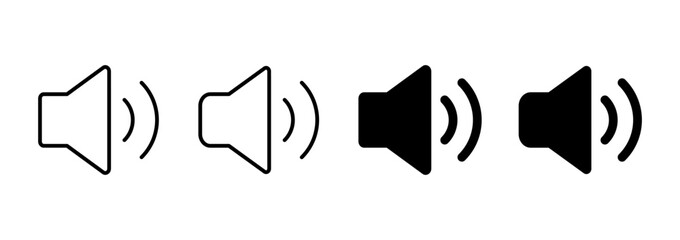 Speaker icon vector. volume sign and symbol. loudspeaker icon. sound symbol