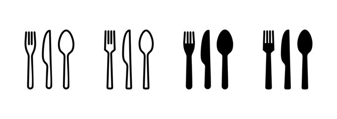 spoon and fork icon vector. spoon, fork and knife icon vector. restaurant sign and symbol