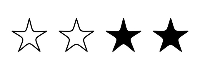 Star icon vector. rating sign and symbol. favourite star icon